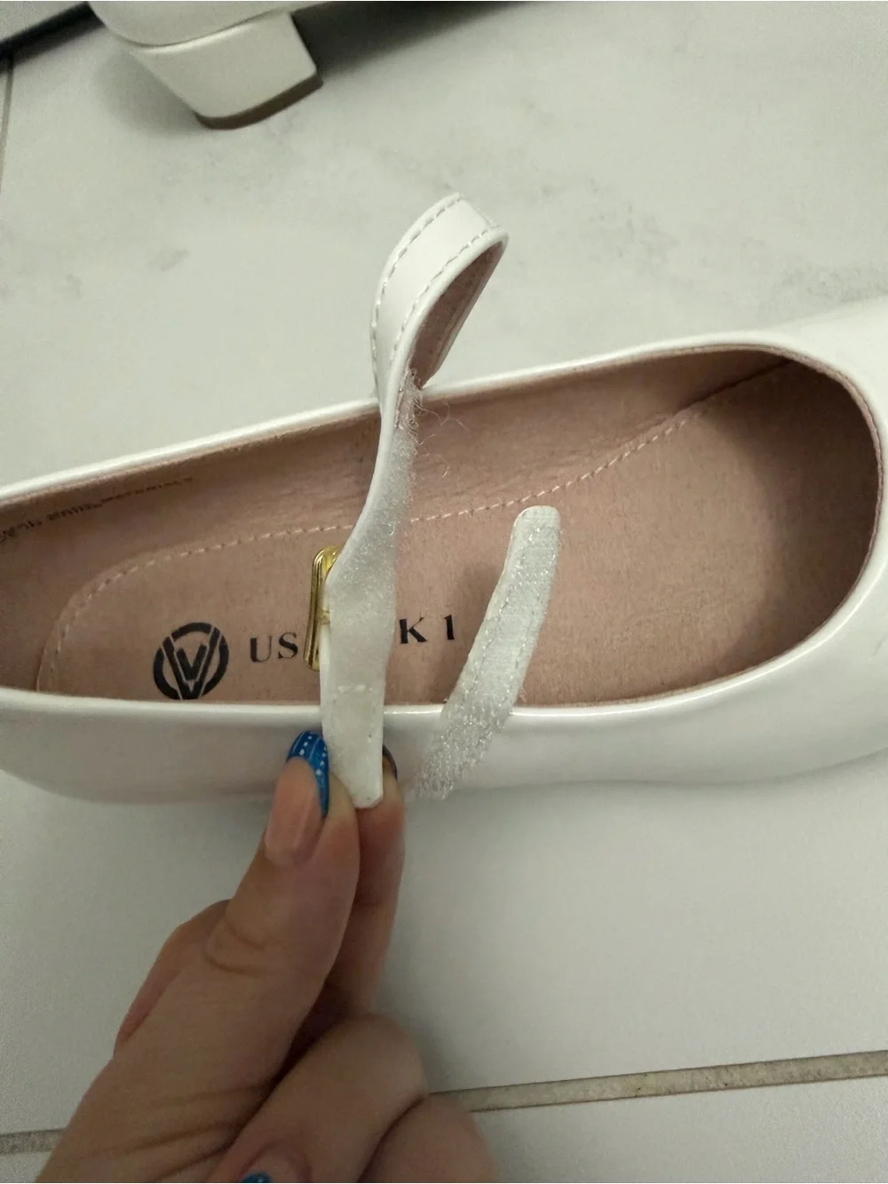 Girls White Patent Mary Jane Shoes